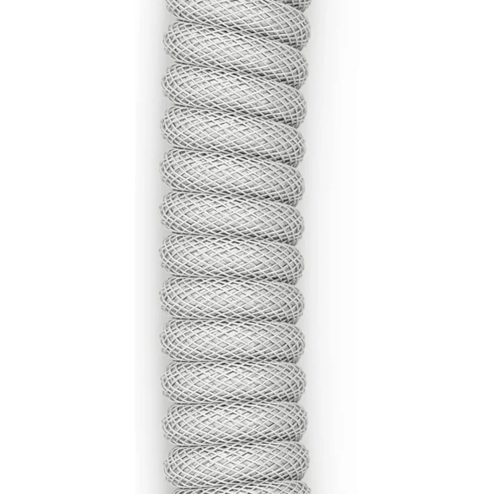 White Coiled USB-C Cable